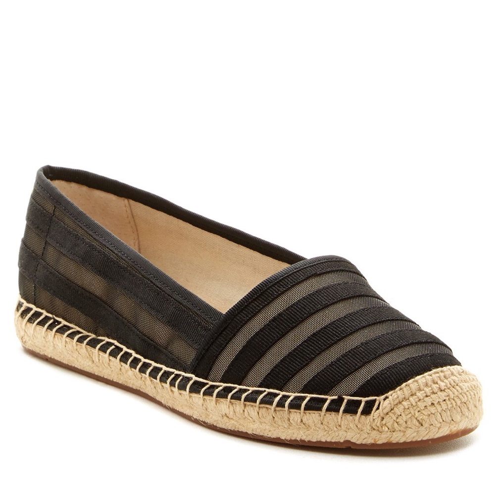 Franco Sarto Whip Espadrille Flats Black 7.5M